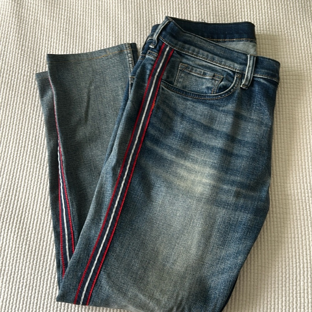 Blank NYC red-striped navy jeans size 34